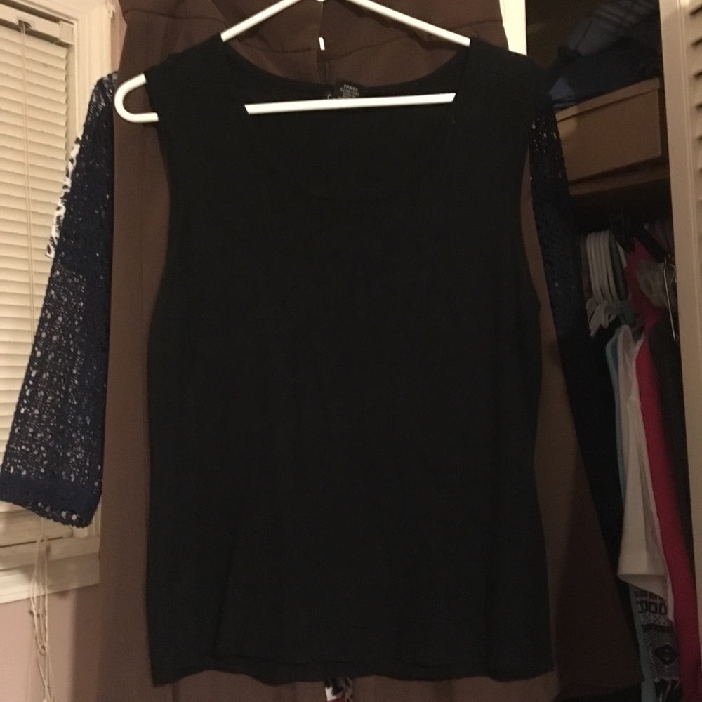 Black summer sweater